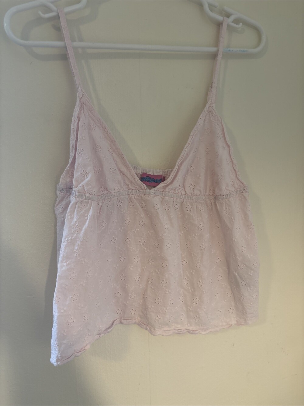 Edikted Lavender Lace Babydoll Cami S Y2K Style Spaghetti Strap Top Fairy Grunge